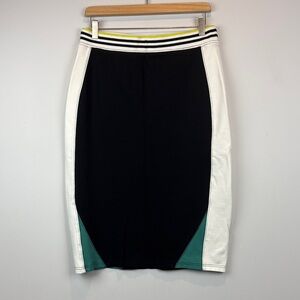 Anthropologie daily practice sporty Pencil Skirt with Teal Detail